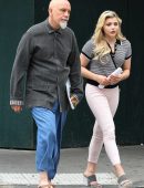 Chloe Grace Moretz in Tight Pants on the Set of Louis C.K. Film in NYC