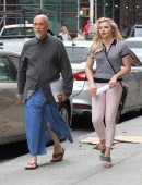 Chloe Grace Moretz in Tight Pants on the Set of Louis C.K. Film in NYC