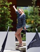 Farrah Abraham Leggy at a Realtor's Office in Bel-Air