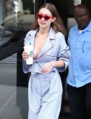 Gigi Hadid Braless Out in NYC