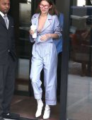Gigi Hadid Braless Out in NYC