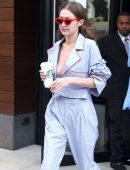 Gigi Hadid Braless Out in NYC