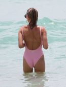 Hailey-Baldwin-in-Pink-Swimsuit-2017-18