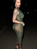 Jemma Lucy in See-through Dress on a Night Out in Manchester