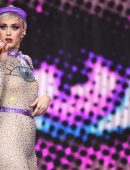 Katy Perry Performing Onstage at Glastonbury Festival in Pilton