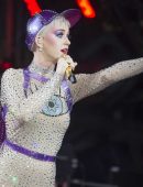 Katy Perry Performing Onstage at Glastonbury Festival in Pilton