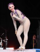 Katy Perry Performing Onstage at Glastonbury Festival in Pilton