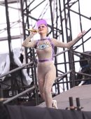 Katy Perry Performing Onstage at Glastonbury Festival in Pilton