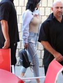 Kylie Jenner Pokies in Ripped Jeans Out in Los Angeles
