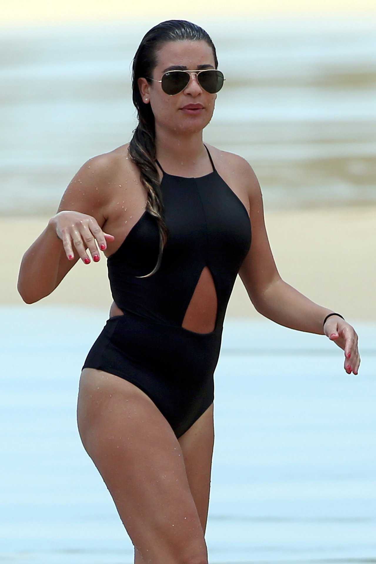 Lea-Michele-in-Black-Swimsuit-762