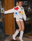 Miley Cyrus Leaving the Tonight Show with Jimmy Fallon in NYC