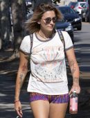 Paris Jackson with a Friend in Melrose and La Brea, LA