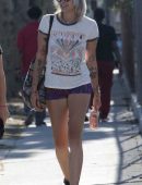 Paris Jackson with a Friend in Melrose and La Brea, LA