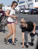 Paris Jackson with a Friend in Melrose and La Brea, LA
