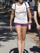 Paris Jackson with a Friend in Melrose and La Brea, LA