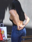 Ariel Winter Braless and in Blue Jeans in Beverly Hills