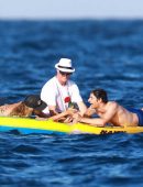 Heidi Klum in Bikini on a Yacht in Cap d'Antibes