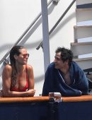 Heidi Klum in Bikini on a Yacht in Saint Tropez