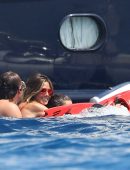 Heidi Klum in Bikini on a Yacht in Saint Tropez