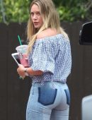 Hilary Duff Booty in Jeans, Outside Friend's House in Studio City, California