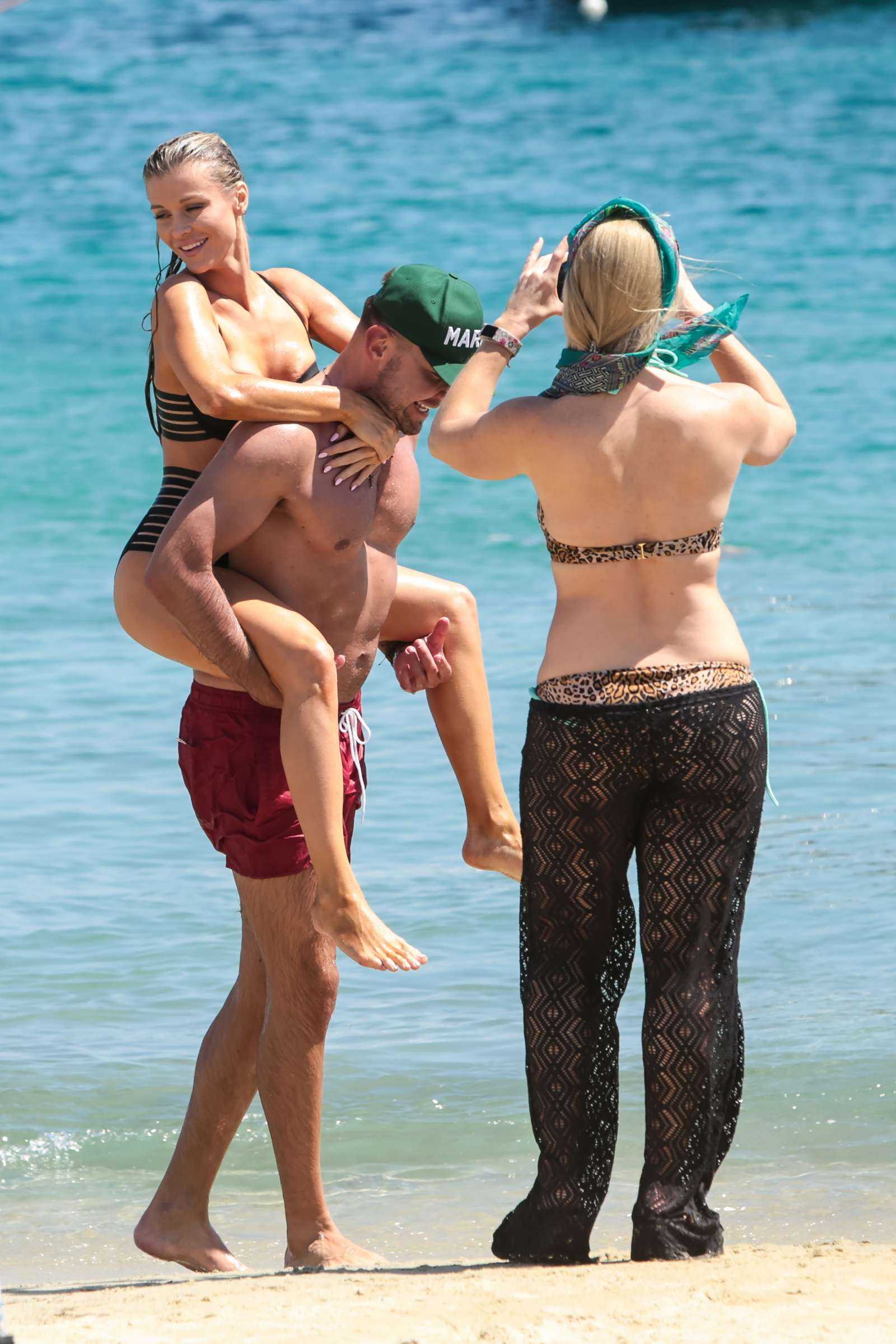 Joanna Krupa in Bikini at a Beach in Mykonos