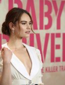Lily James at the Premiere of “Baby Driver” in Sydney, Australia