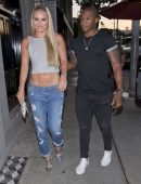 Lindsey Vonn Booty in Jeans at ‘Craigs’ Restaurant in West Hollywood