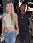Lindsey Vonn Booty in Jeans at ‘Craigs’ Restaurant in West Hollywood
