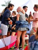 Pixie Lott Arrives at House Festival in London