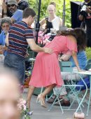 Priyanka Chopra Cleavage, on the Set of "Isn't It Romantic"