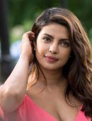 Priyanka Chopra Cleavage, on the Set of "Isn't It Romantic"