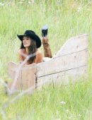 Alessandra Ambrosio in Victoria Secret’s Photoshoot in Aspen
