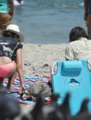 Ashley Tisdale in Bikini at the Beach in Malibu