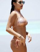 Chloe Goodman in Bikini on Holidays in Barbados
