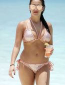 Chloe Goodman in Bikini on Holidays in Barbados