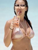 Chloe Goodman in Bikini on Holidays in Barbados