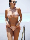 Chloe Goodman in Bikini on Holidays in Barbados