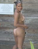 Christina Milian in Bikini on the Beach in Miami