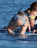 Hilary Duff Booty in Swimsuit in Hawaii