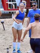 Julianne Hough Booty at Noon Lodge in Big Bear Lake, CA