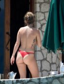 Rita Ora Topless Candids in Jamaica