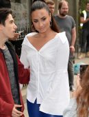 Demi Lovato Arrived at Kiss FM Studios in London