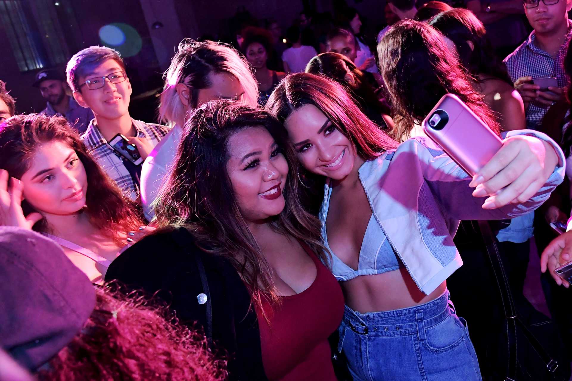 Demi Lovato at Private Performance for Spotify Superfans in LA