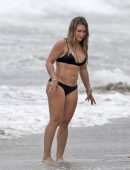 Hilary Duff in Bikini at a Beach in Malibu
