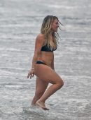 Hilary Duff in Bikini at a Beach in Malibu