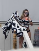 Hilary Duff in Bikini at a Beach in Malibu