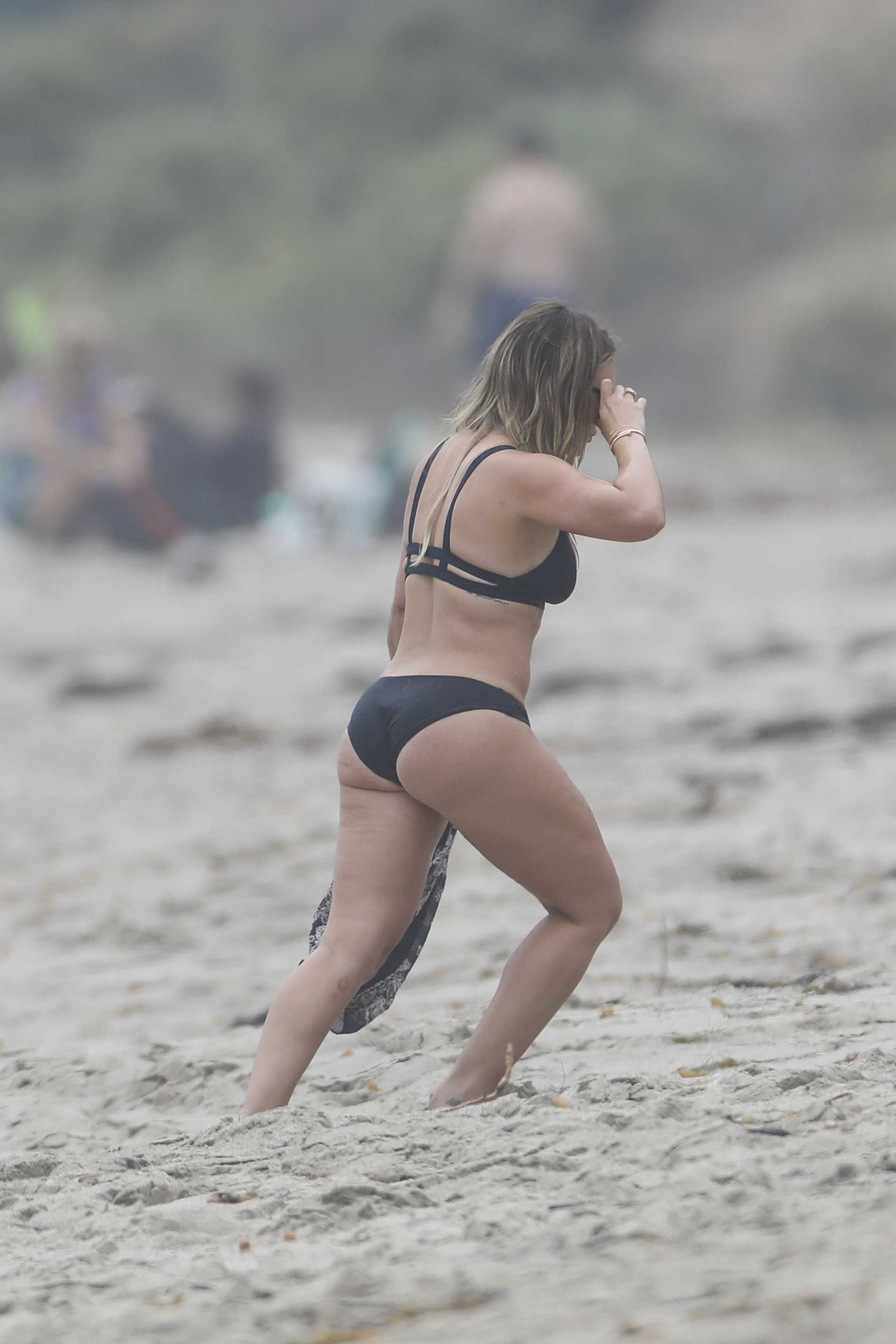 Hilary Duff in Bikini at a Beach in Malibu