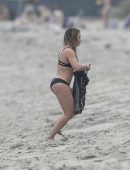 Hilary Duff in Bikini at a Beach in Malibu