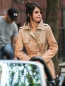 Selena Gomez on the Set of a Woody Allen Movie in NYC