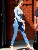 Selena Gomez Braless Out and About in New York